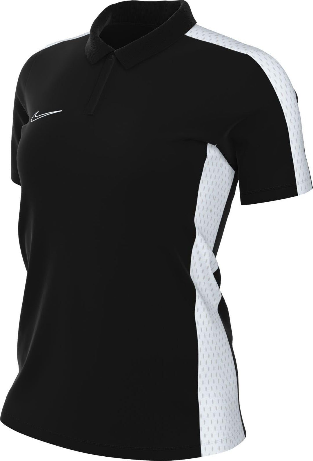 Nike Damen W Nk Df Acd23 Polo Ss Short-Sleeve Polo, Black/White/White