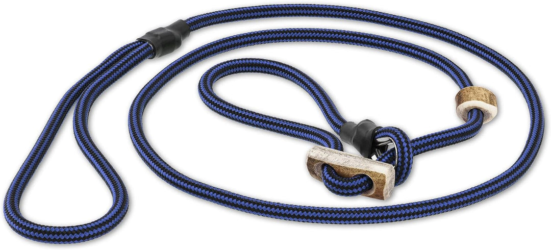 Romneys Hundeleine mit Halsband 6mm | Moxonleine Retrieverleine Agilityleine | Mit Zugbegrenzung, Zu