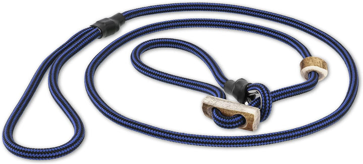 Romneys Hundeleine mit Halsband 6mm | Moxonleine Retrieverleine Agilityleine | Mit Zugbegrenzung, Zu