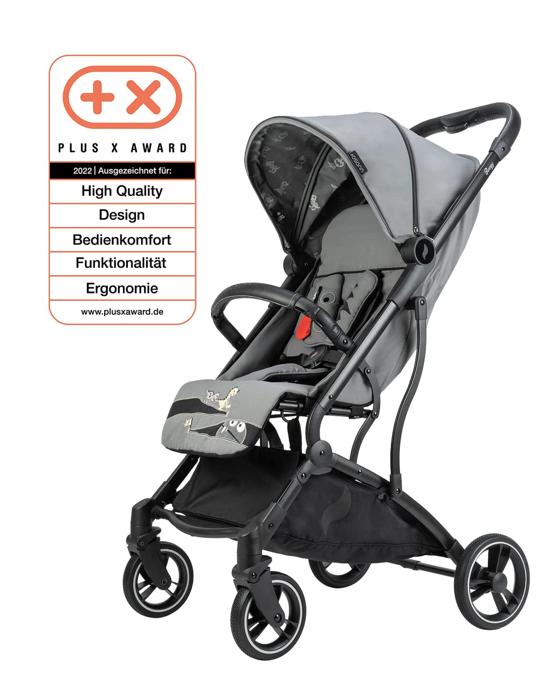 Osann Boogy Kinderwagen Buggy mit Liegefunktion ab Geburt bis 22 kg - Reisebuggy inklusive Regenverd