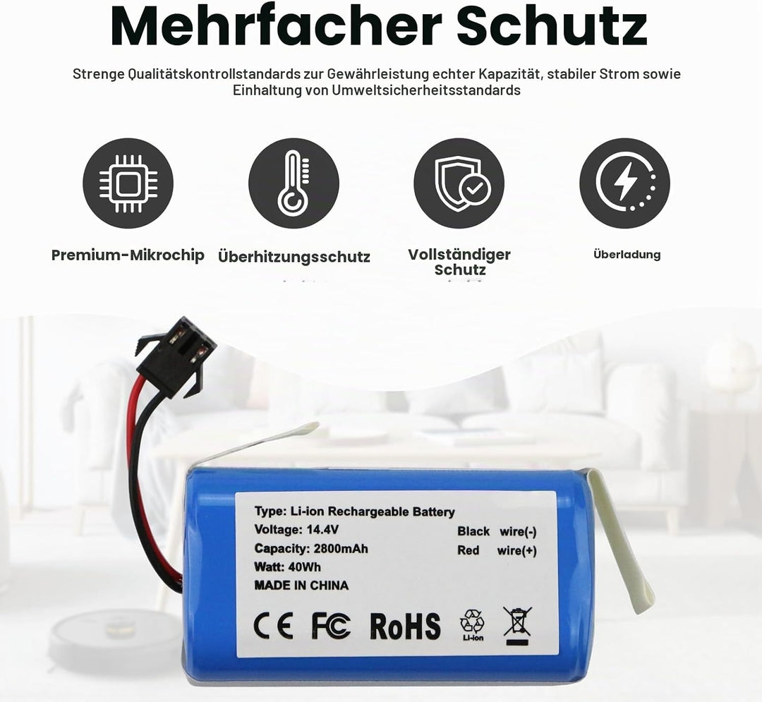 ANTIEE Vacuum Cleaner Akku Kompatibel mit OKP Life K2 K3P K4 K5 K7 Robot aspirateurs, Robots domesti