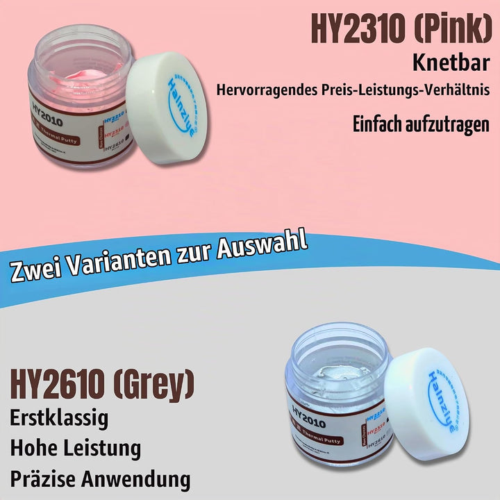 HY2610 (2010 Series) 10.0W/mK Wärmeleitkitt – Thermal Putty/Flüssiges Wärmeleitpad – 20g mit Reinigu
