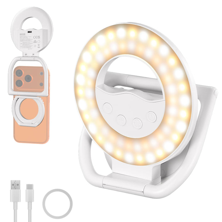 NEEWER Entry Level Version N35 Magnetisches Selfie Handy Licht Kompatibel mit MagSafe iPhone, 4W zwe