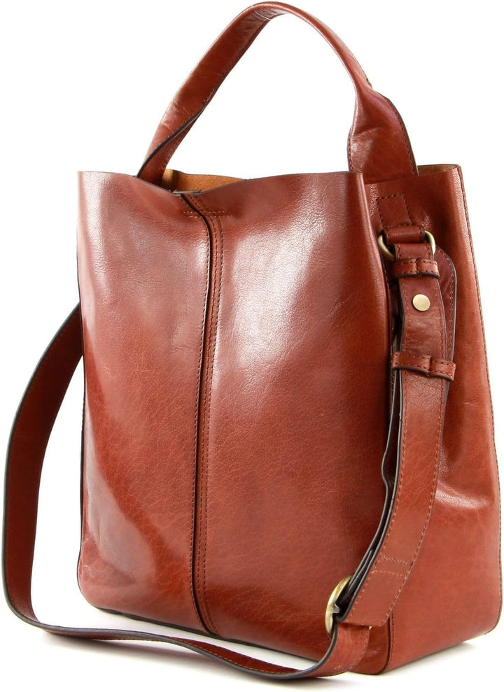 SADDLER ELSA HANDTASCHE SHOPPER BRAUN LEDER