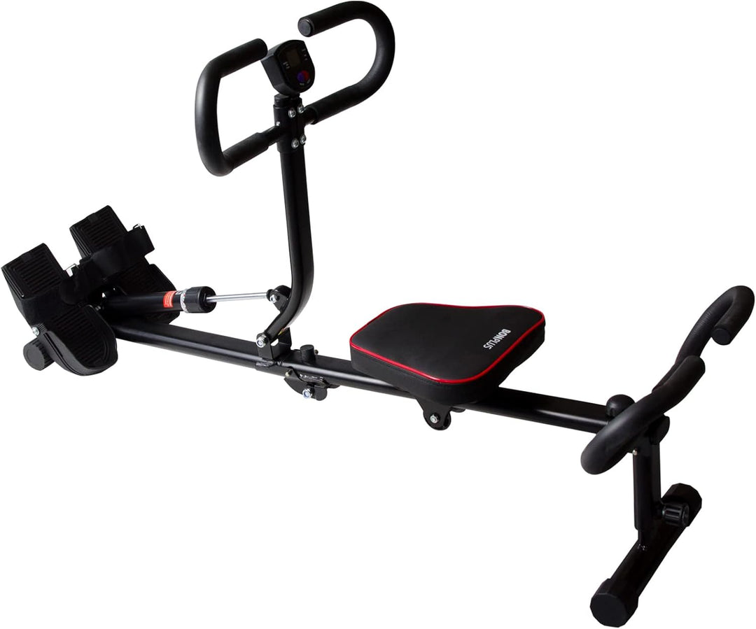 Verstellbares Rudergerät | HydraFit Rower| Multifunktionales Rudergerät | 12 Widerstandsstufen | Zäh