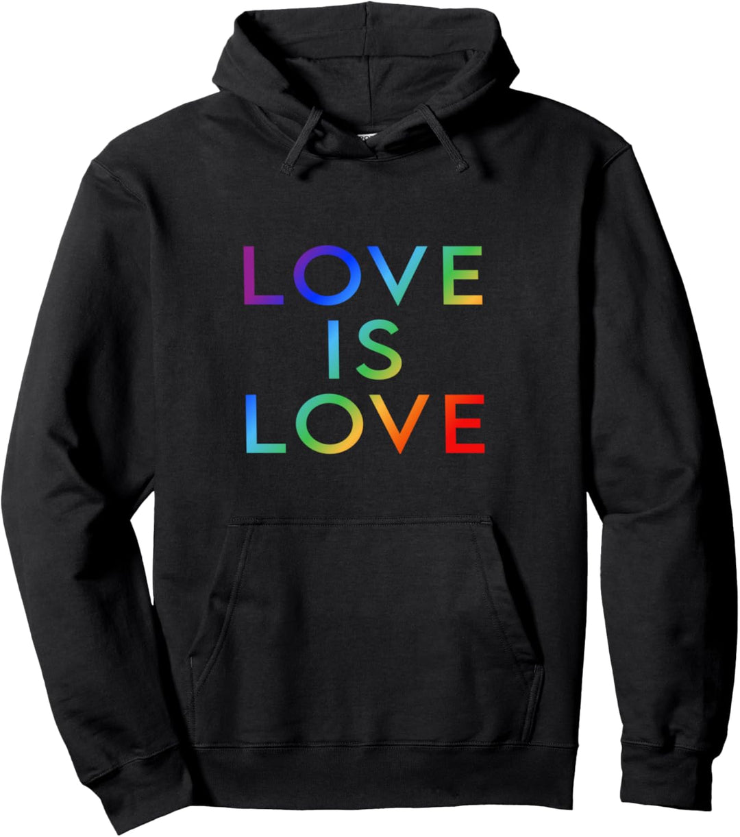 Happy Pride Month - Love is Love - LGBTQI+ Regenbogen Pullover Hoodie
