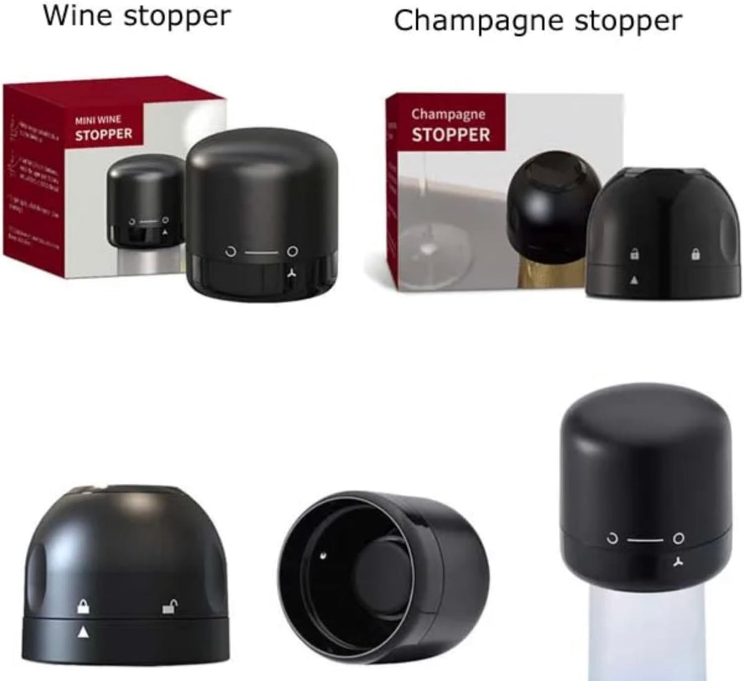 Weinflaschenhalter Kette schwebend inkl. Wein und Sektstopper - Magischer Design Weinhalter aus hoch