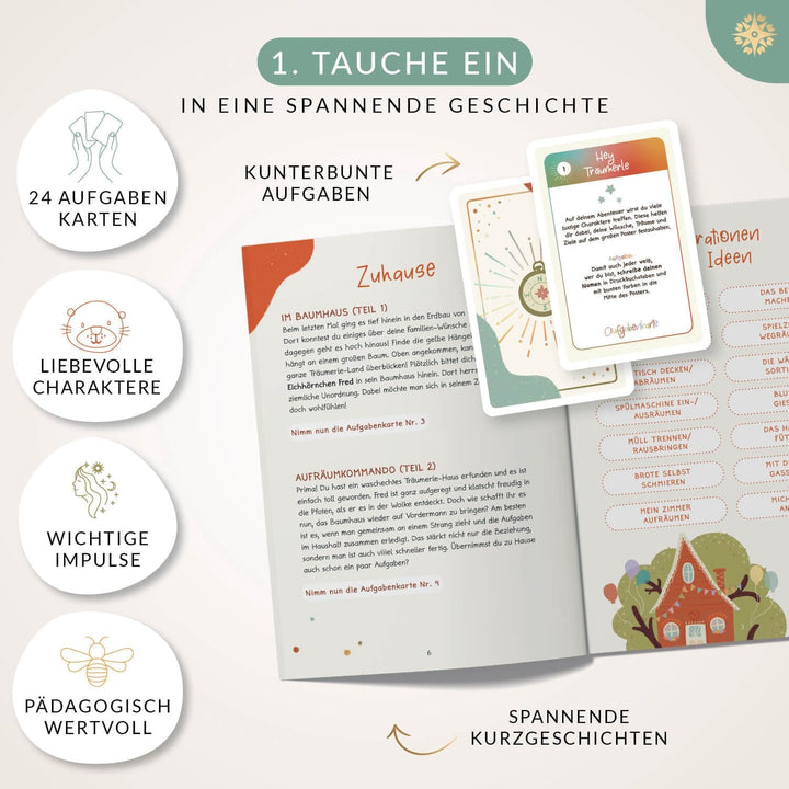 LEBENSKOMPASS Träumerle Board für Kinder - Vision Board Set für Kinder - DAS ORIGINAL - Bastelset fü
