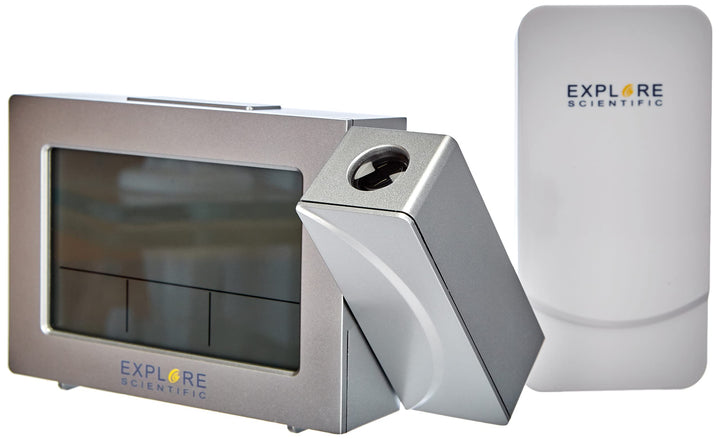 EXPLORE SCIENTIFIC Wettervorhersage RPW3008 Dual Snooze Alarm Silber Silber / Schwarz, Silber / Schw