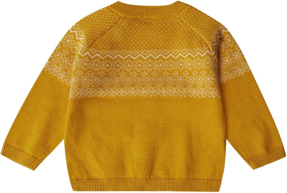 Stellou & friends Baby Cardigan-Strickjacke und Strick-Pullover für Mädchen und Jungen mit Norwegen
