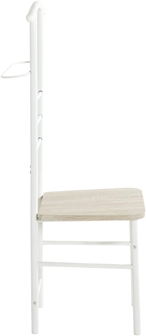 HAKU Möbel 80088 Herrendienerstuhl 46 x 50 x 119 cm, weiss /
