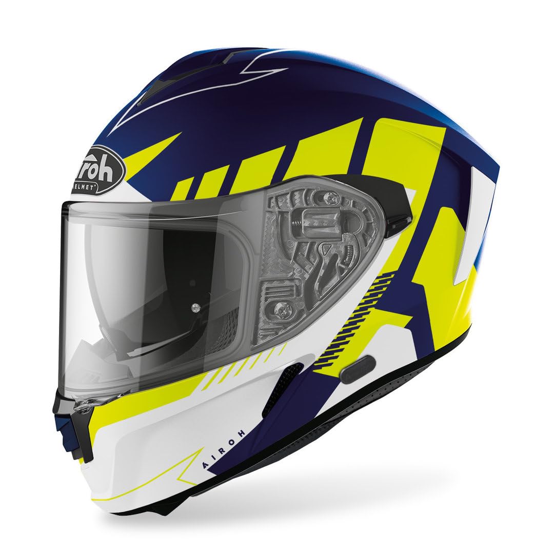 Airoh Helmet Spark Rise Blue/Yellow Matt