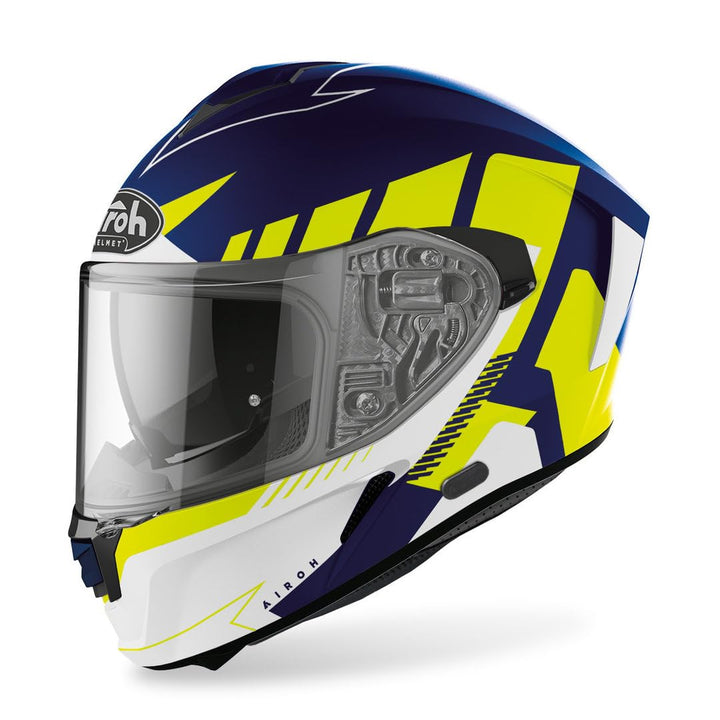 Airoh Helmet Spark Rise Blue/Yellow Matt