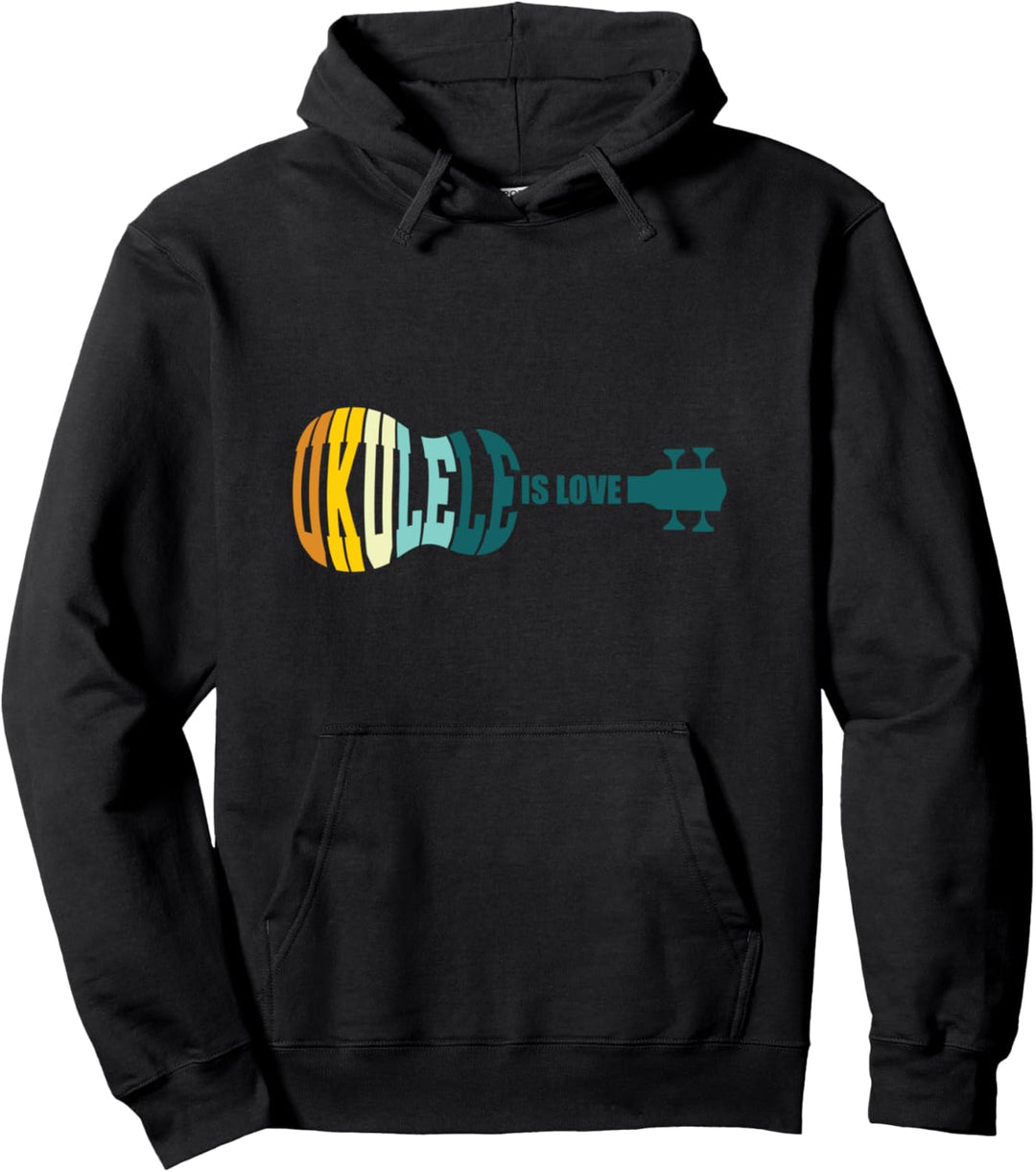 Ukulele Ist Liebe Uke Musik Gitarrist Musikinstrument Pullover Hoodie