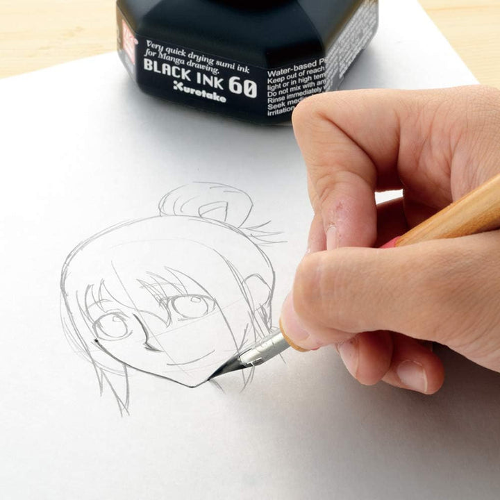 ZIGCARTOONISTBLACKINK6060mlCNCE104-6 Kuretake (Japan-Import)