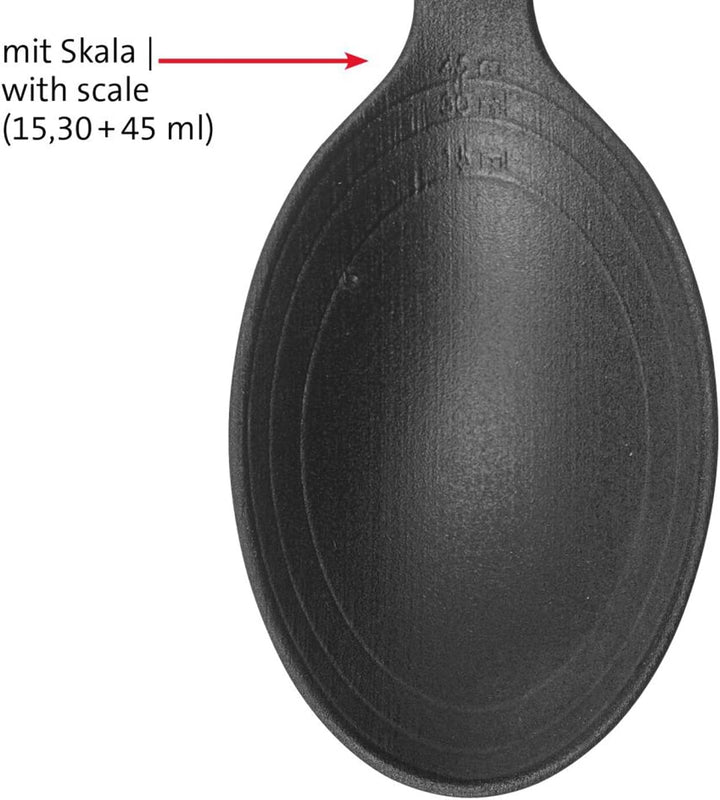 Westmark Gemüselöffel, Hochhitzebeständig bis 270 °C/ 518 °F, Extra tiefer Löffelkopf, Mit innenlieg