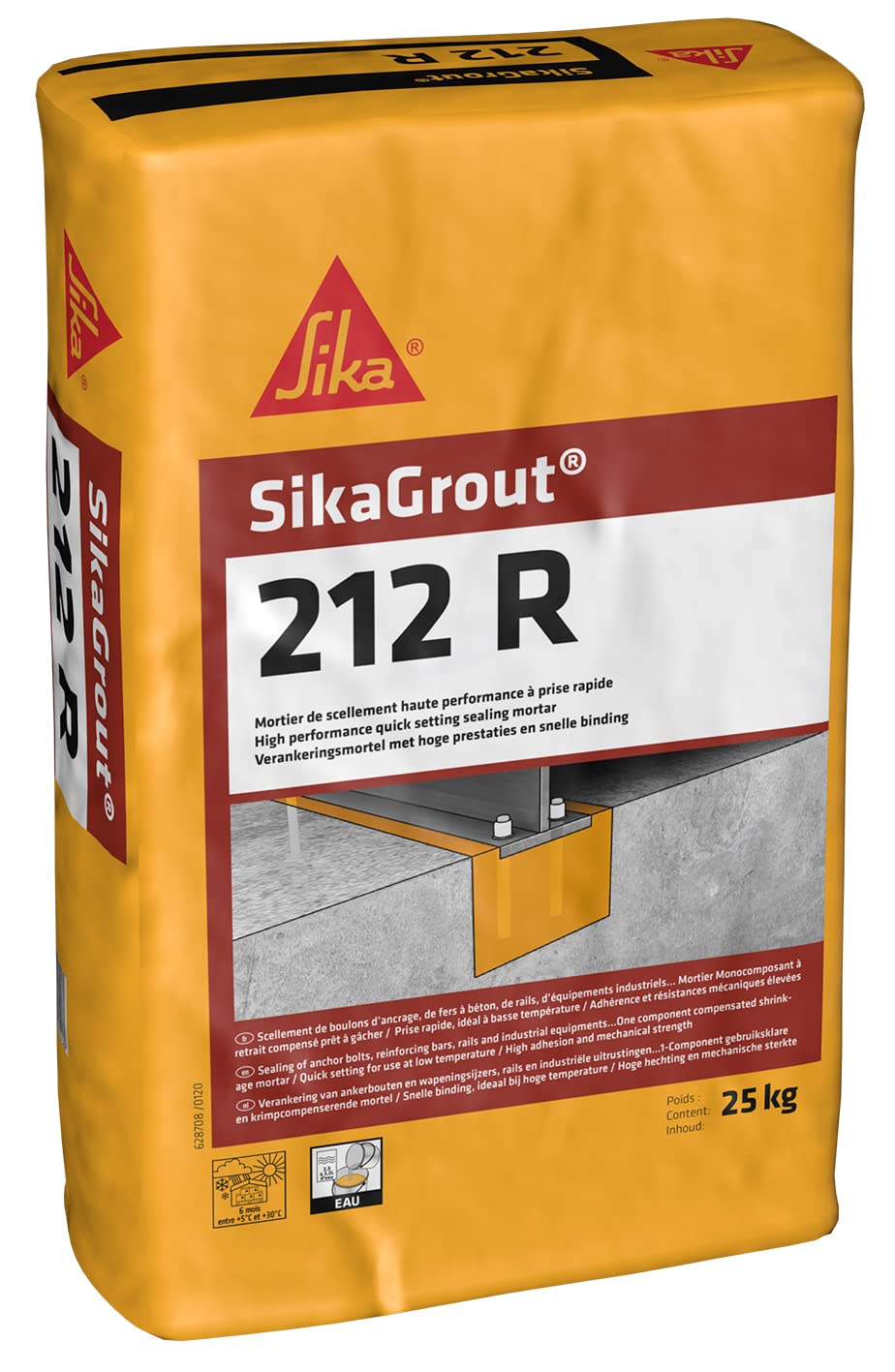 Hydraulischer Mörtel SIKA SikaGrout 212 R - 25 kg - Grau