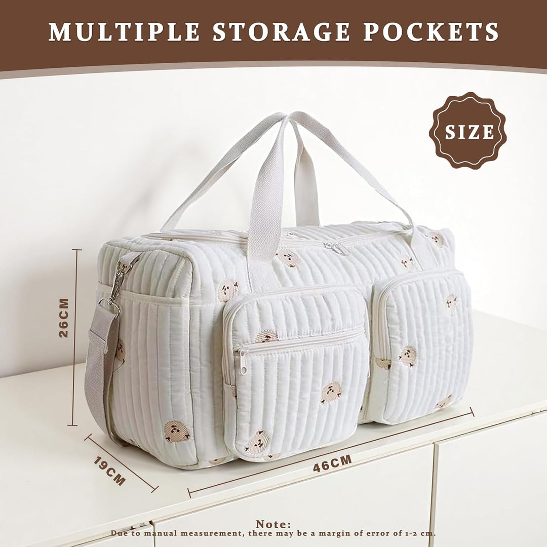Vielseitige Wickeltasche für Mütter: Gesteppte Wickeltasche - Leichte Gepolsterte Wickeltasche für S