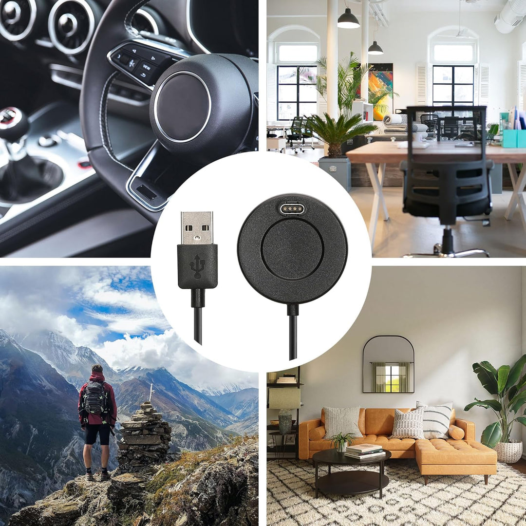 kwmobile USB Kabel Charger kompatibel mit Garmin Forerunner 55 965 955 265 255 165 / Vivoactive 5 /