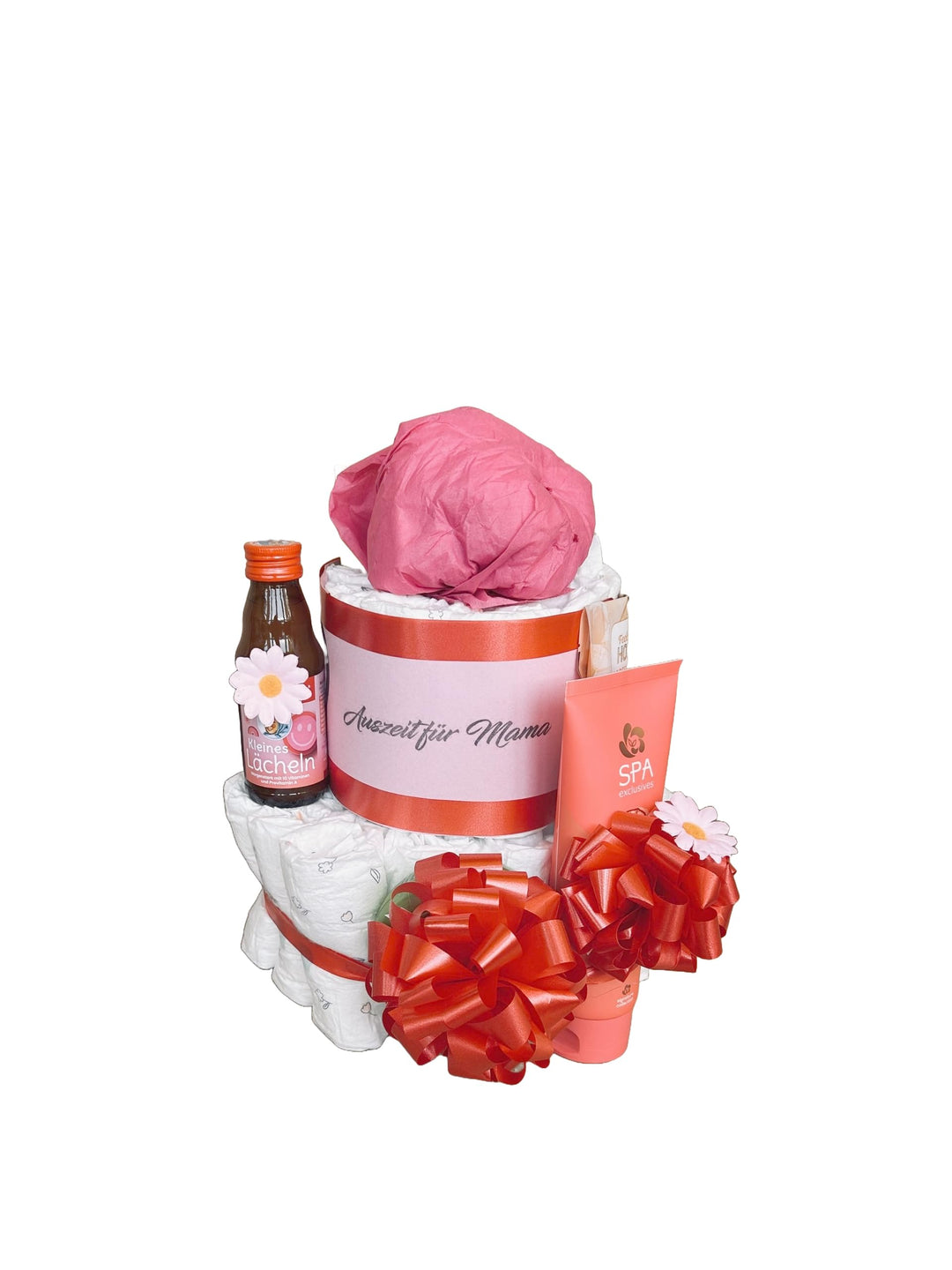 Windeltorte Mama | Wellness - Auszeit für Mama | Baby Geschenk für Mama & Baby zur Geburt