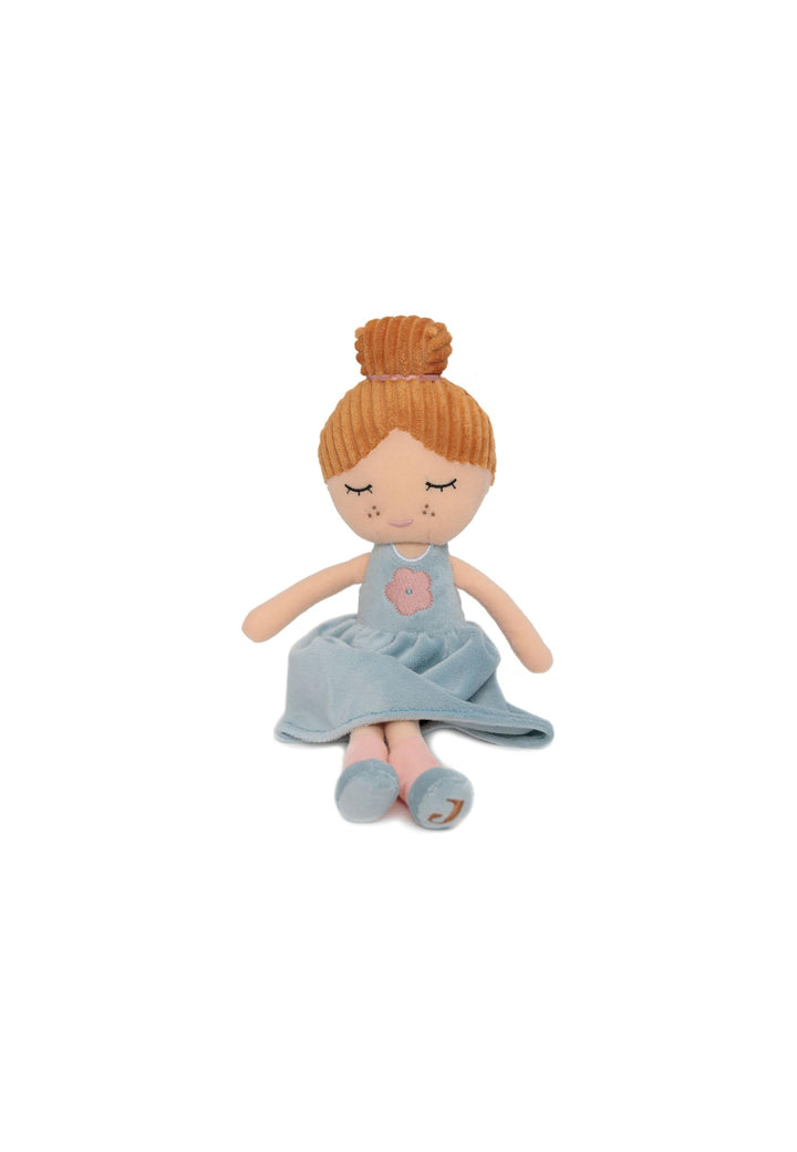 Jollein Stoffpuppe Kuschelpuppe - Doll Rose - 100% Polyester - 32x10x6cm - Kuscheltier - Puppe Flowe