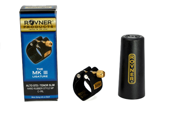 Rovner C-1RL MK111 C-1RL Ligatur für Altsaxophon Es, Schwarz Single, Single