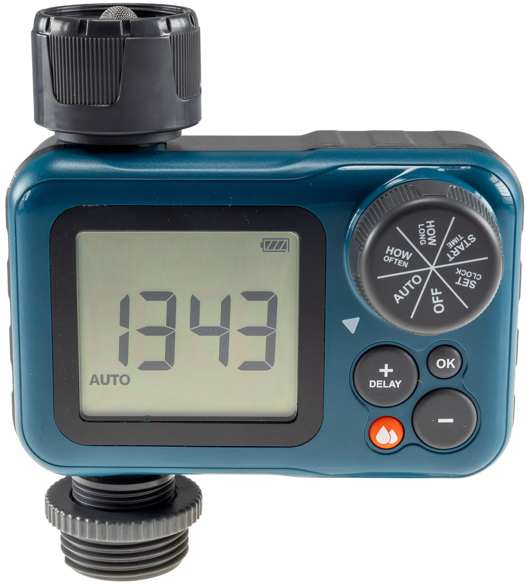 ChiliTec Digitaler Bewässerungscomputer Programmierbare Bewässerung mit Wasserzähler Anschluss Adapt