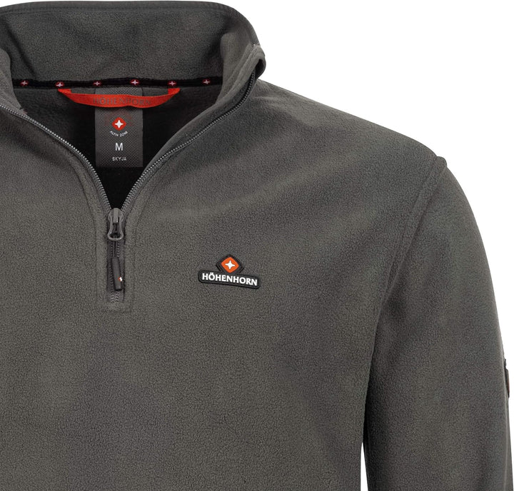 Höhenhorn Skyja Herren Fleece Pullover Herbst Winter Microfleece Sweatshirt Half Zip Fleecepullover