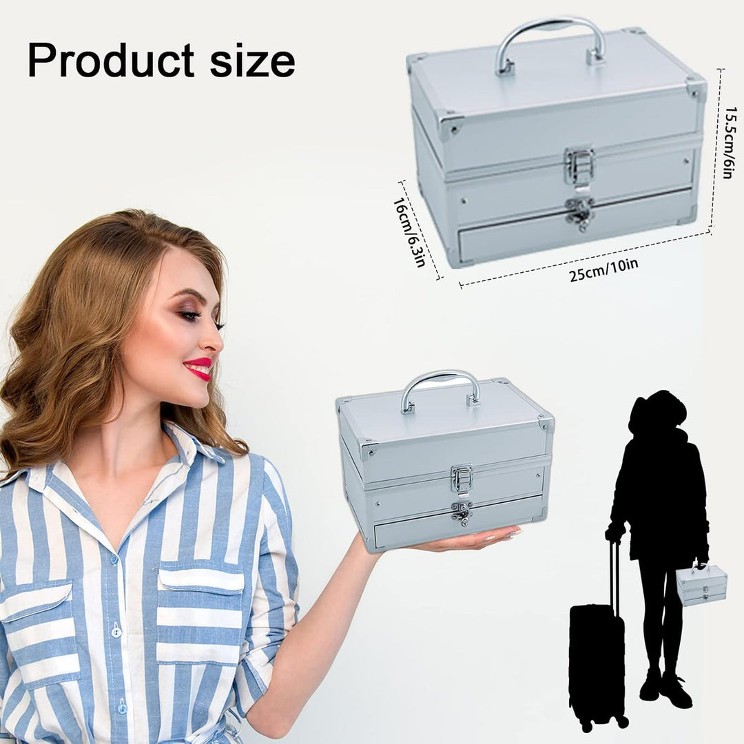 MKNZOME Schminkkasten Make-Up Set, Professionelles Kosmetische Schmink Set mit Lidschatten Lippenglo