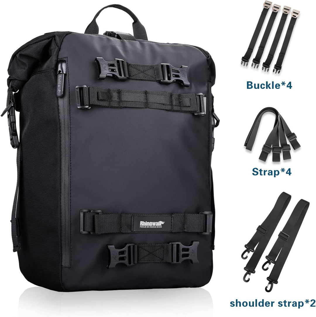 Rhinowalk Multifunktional Motorradtasche Motorradgepäck 10/20/30L Motorrad Pannier Satteltaschen Gep