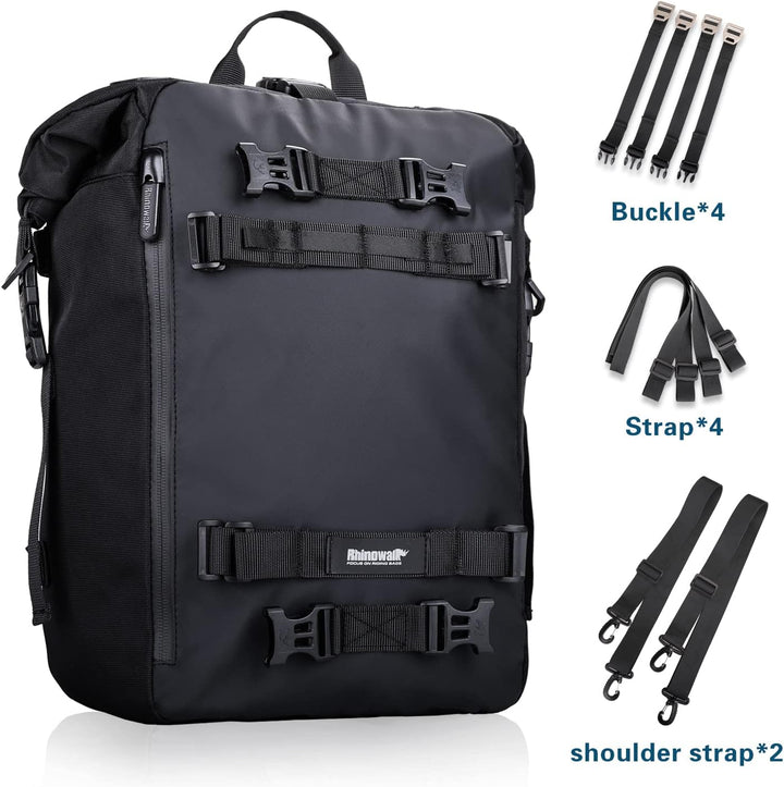 Rhinowalk Multifunktional Motorradtasche Motorradgepäck 10/20/30L Motorrad Pannier Satteltaschen Gep