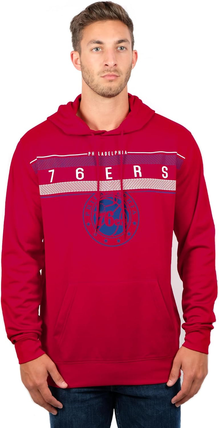 Ultra Game Erwachsene Poly Midtown NBA Herren Fleece Hoodie Pullover Sweatshirt Philadelphia 76ers S