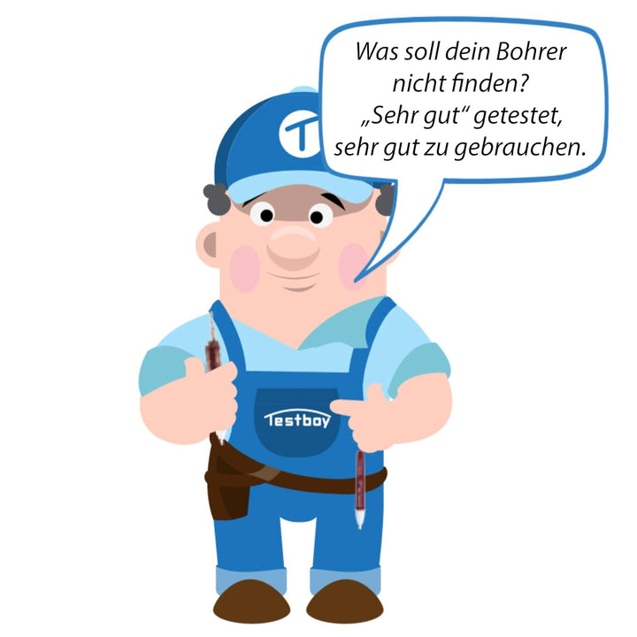 Testboy TV 700 digitaler Wandscanner (praktische Ampelanzeige, kontrastreiches LCD mit Hintergrundbe