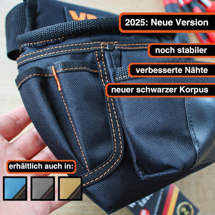 YPC Presto Werkzeug Gürteltasche XL – Werkzeuggürtel, Arbeitsgürtel, wasserfeste Werkzeugtasche mit
