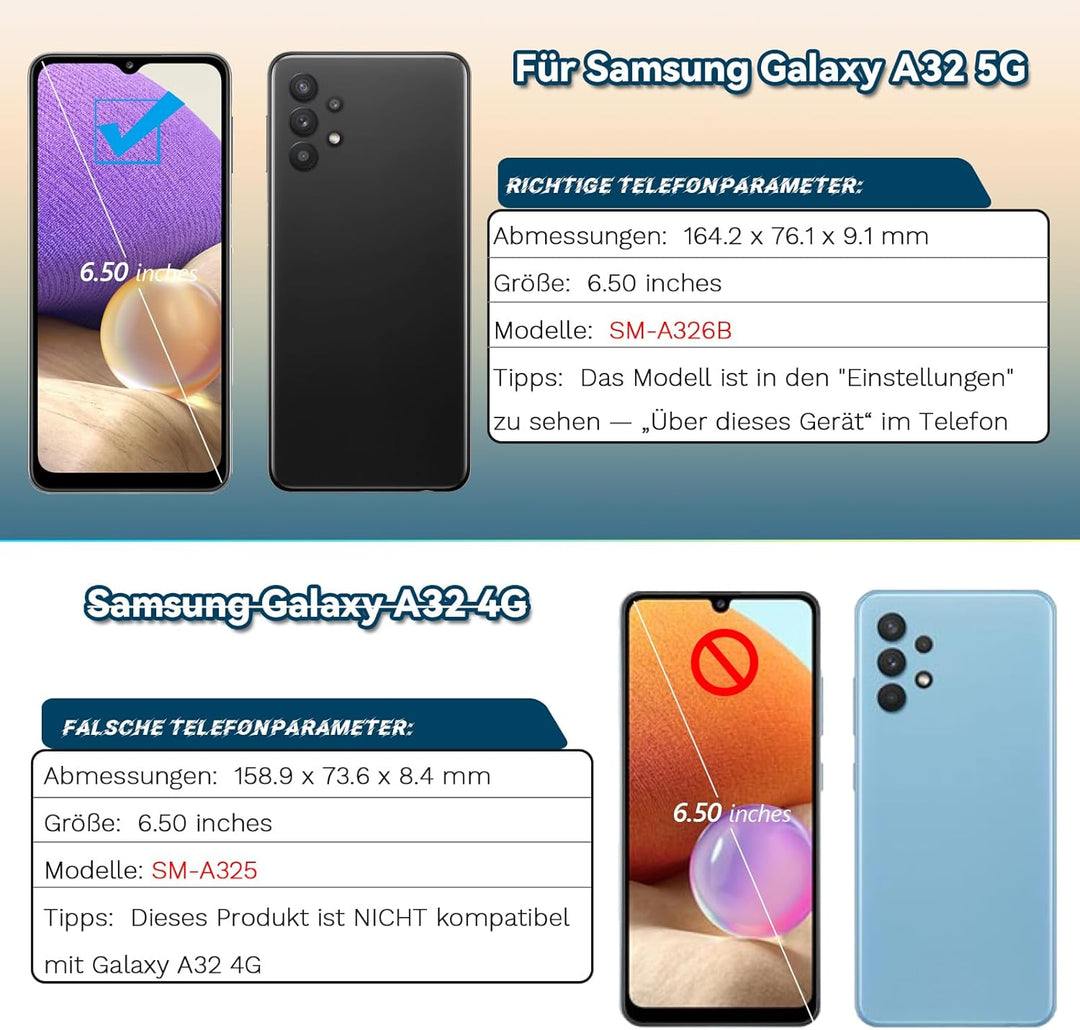 RongZy Ersatz Display Kompatibel für Samsung Galaxy A32 5G SM-A326B Touchscreen Bildschirm Digitizer