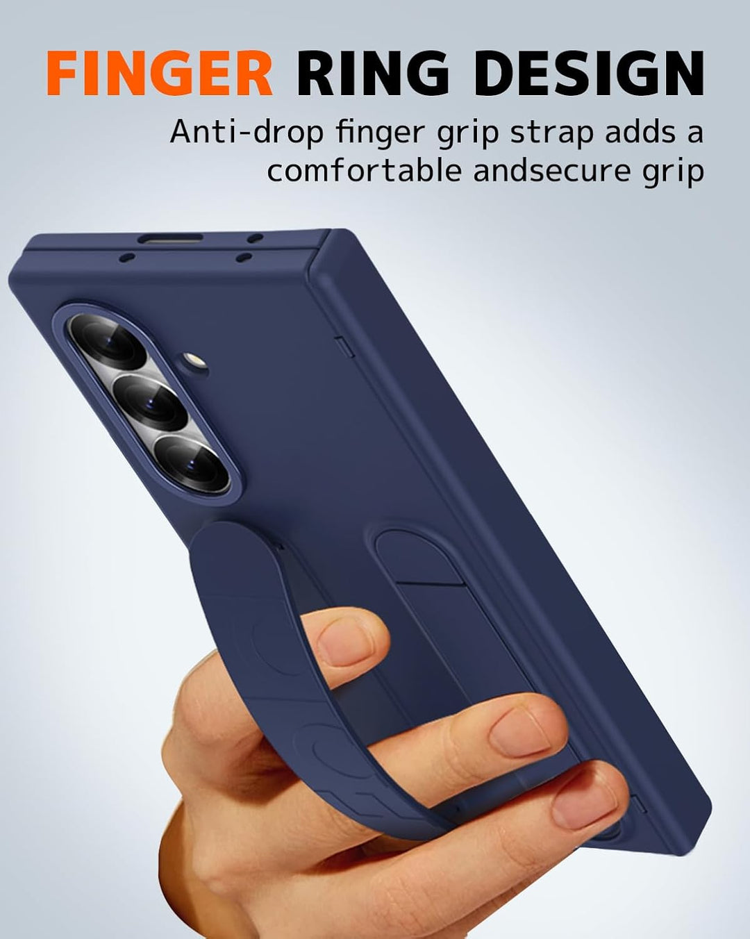 NINKI für Samsung Galaxy Z fold 7 Hülle mit Scharnierschutz, Galaxy fold7 Hülle mit Ständer Samsung