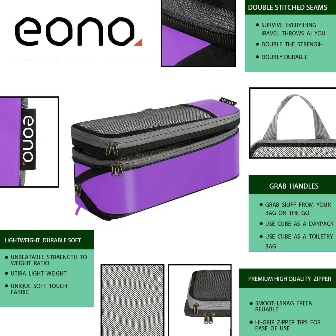 Eono Komprimierbaren Packwürfeln zur Organisation Ihres Reisegepäcks, Compression Packing Cube, Pack