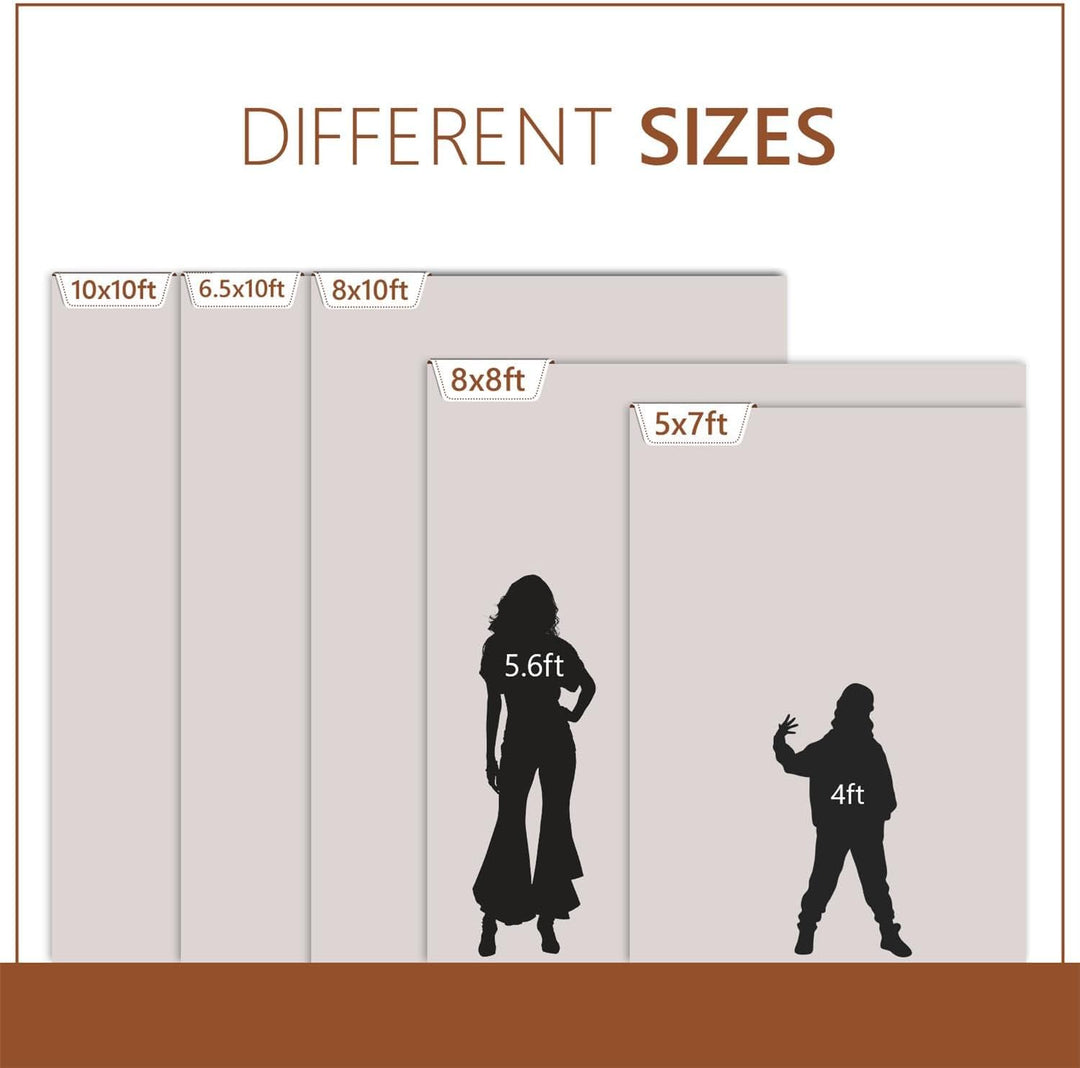 Kate 2x3m Foto Hintergrund Hellbraun Fotohintergrund Mikrofaser Foto Kulisse für Fotografie Verschwo