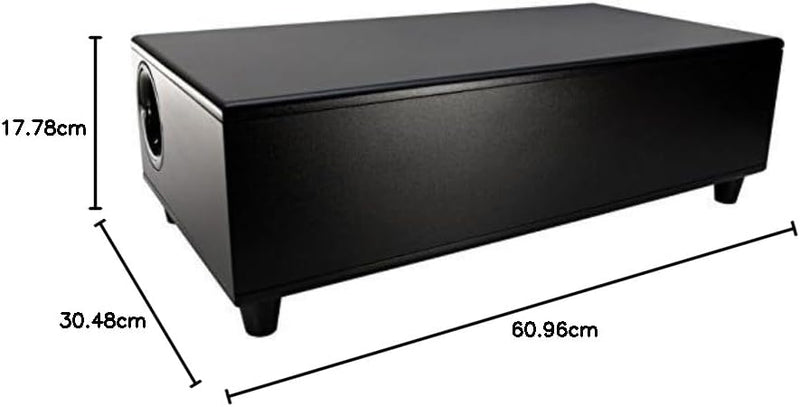 Earthquake Sound CP-8 Couch Potato Subwoofer, Slim, 8 Zoll, 300 W, Schwarz