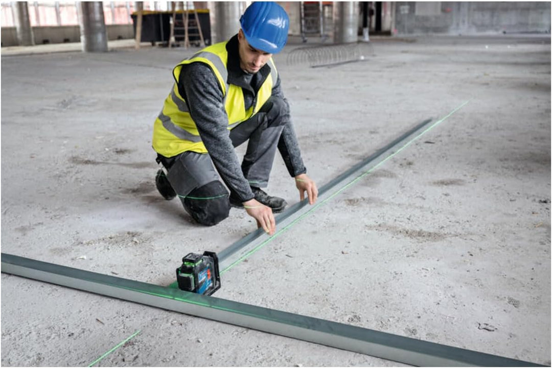 Bosch Linienlaser GLL 80-33 G, BA 3.7V 3.0Ah XL + USB-C-Kabel im Handwerkerkoffer