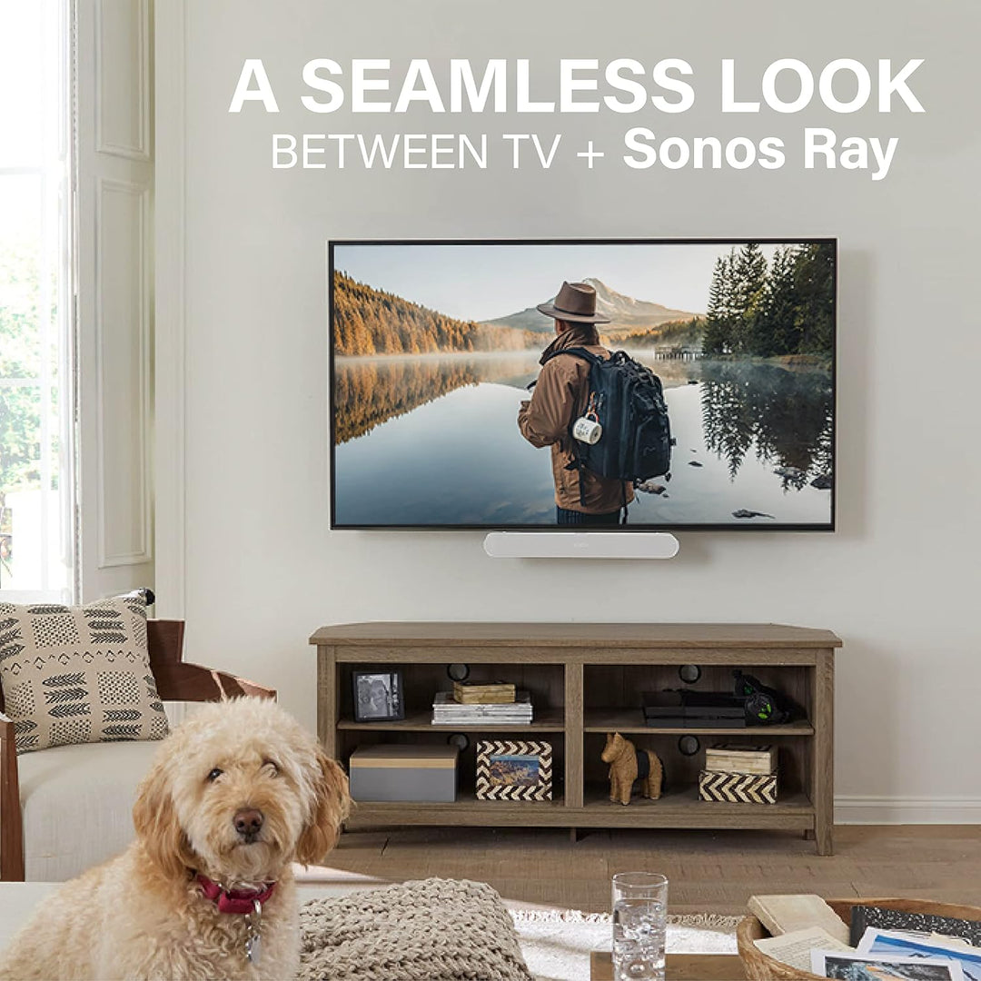 Sanus TV-Soundbar-Halterung, exklusiv kompatibel mit Sonos Ray TV-Soundbar – WSSAFM1-B2