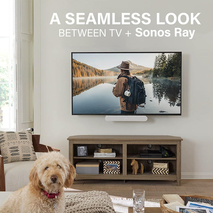 Sanus TV-Soundbar-Halterung, exklusiv kompatibel mit Sonos Ray TV-Soundbar – WSSAFM1-B2