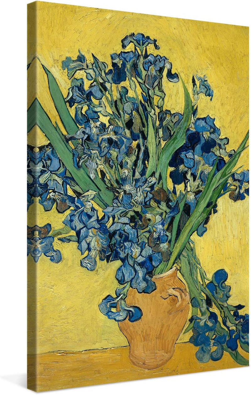 PICANOVA – Vincent Van Gogh Irises May 40x60 cm – Bild auf Leinwand – Leinwandbild – Premium Leinwan