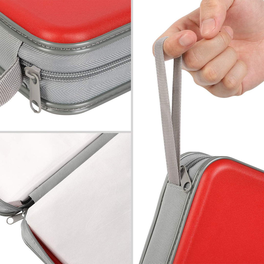 alavisxf xx CD Tasche, 96 CD/DVD Tasche Hartplastik CD Taschen Aufbewahrung Schutzhülle DVD Lagerung