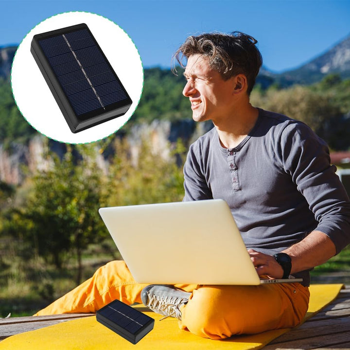 Solarladegerät, 1W 4V Tragbares Solarpanel Ladegerät PVC Polysilizium AA/AAA Solar Powerbank Wireles