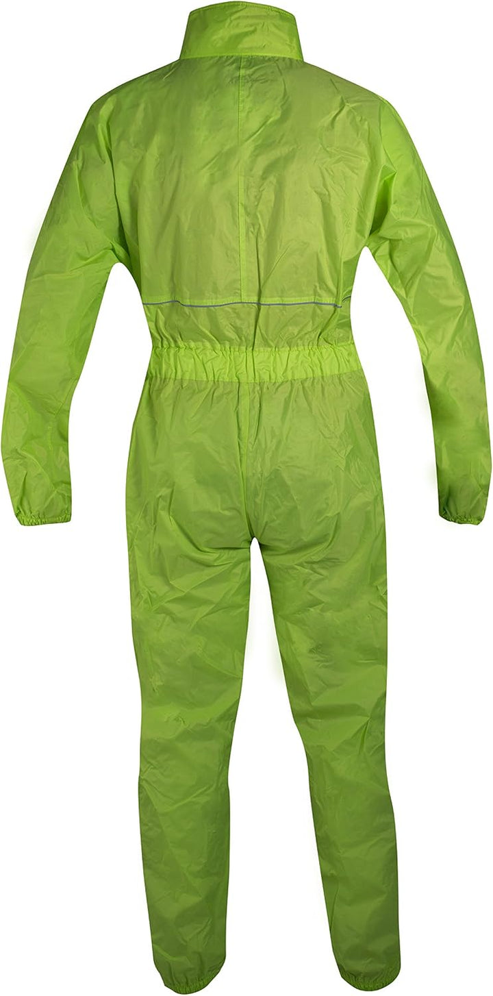 A-Pro Motorrad Regenanzug Wasserdicht Motorrad Roller Touring Fluo Regenanzug Motorrad XS Neonfarben