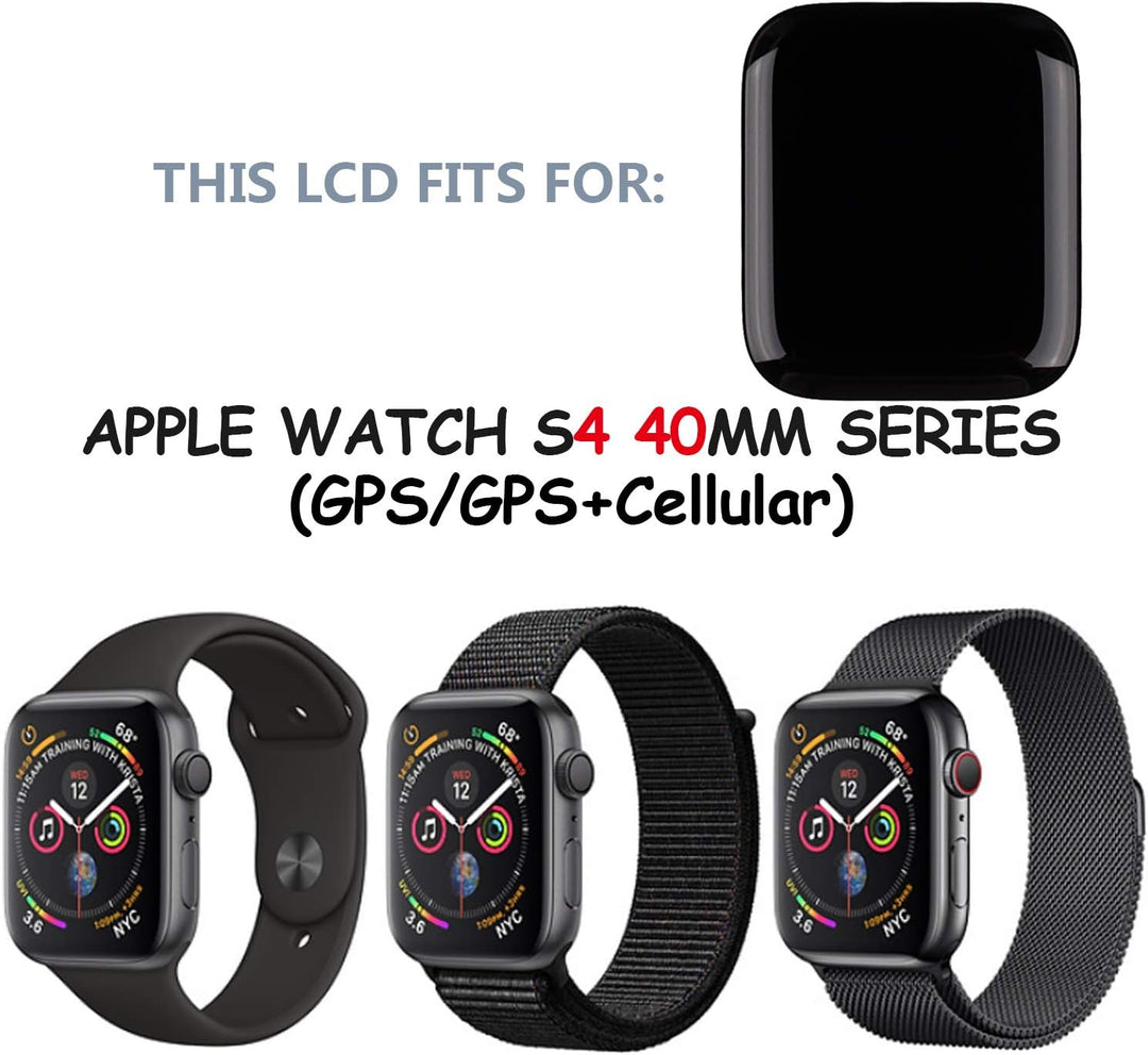 Swark LCD Display Compatible with Watch Series 4 40mm (4th Generation) A1975 A1977 A2007 GPS+Cellula