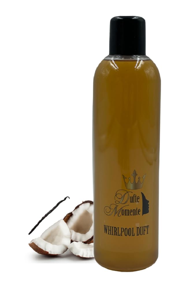 Dufte Momente | Whirlpool Duft 260ml | Kokos - Vanille | mit naturreinen und natürlichen ätherischen