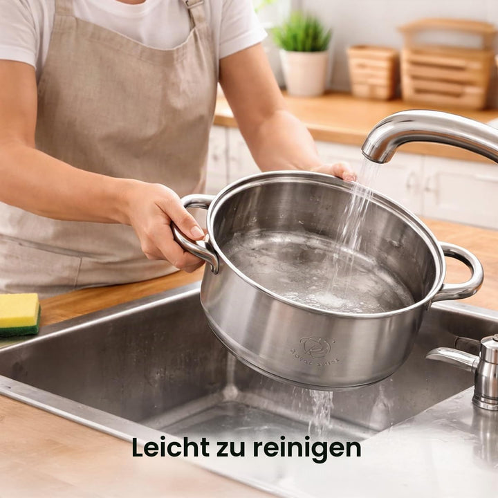 Set mit 5 Kochtöpfen aus Edelstahl Royal Swiss