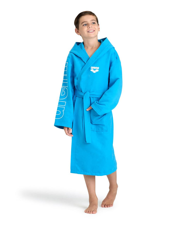 ARENA Jungen Zeal Plus Jr Bademäntel (1er Pack) 10-11 Jahre BLUE-WHITE, 10-11 Jahre BLUE-WHITE